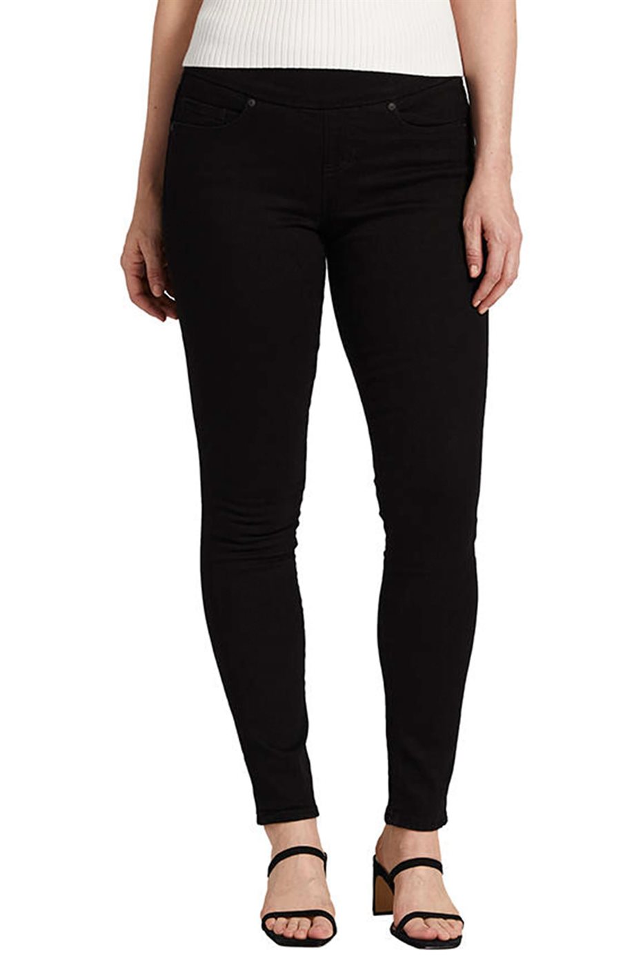 Jeans Nora Skinny Noir à Enfiler